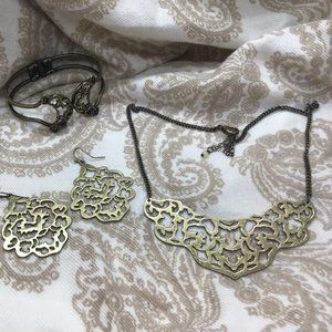 🌼Boho Style Necklace, Bracelet & Earring Set ~ SAQ🌼(#271)